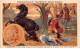 Chromos -COR11837 - Chocolat Guérin-Boutron - Clotaire II - Brunehaut - Cheval - Hommes -  6x10cm Env. - Guerin Boutron