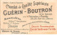Chromos -COR11826 - Chocolat Guérin-Boutron - Napoléon Ier - Sacre  - Hommes - Femmes -  6x10cm Env. - Guerin Boutron