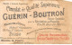 Chromos -COR11822 - Chocolat Guérin-Boutron - Présidence Carnot - Assassinat De Carnot - Lyon -  6x10cm Env. - Guerin Boutron