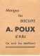 Chromos -COR12001 - Biscuits A. Poux D'Albi - Poires - Arbre - Echelle - Pioche - Arrosoir - 6x8cm Env. - Autres & Non Classés