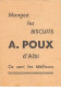 Chromos -COR11999 - Biscuits A. Poux D'Albi - Enfants - Bois - Oiseau - 6x8cm Env. - Other & Unclassified