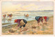 Chromos -COR11723 - La Récolte Des Huîtres - Arcachon -  7x10cm Env. - Autres & Non Classés