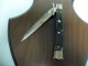 Delcampe - SWINGUARD-Frank Beltrame -italian Stiletto- 28cm - Impugnatura Di Corno Di Bufalo - Modello FB 550/58B - 8 - Knives/Swords