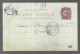 Cachet Convoyeur Rond Lyon à Marseille, De Juillet 1904 Sur Entier Postal Semeuse Lignée 10 Centimes Rouge (13682) - Poste Ferroviaire