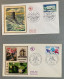 5 Enveloppes Premier Jour 1969 = (République-Paris-1969 / Floralies International-Paris-1969 / Musée De La Marine-Sous M - Andere & Zonder Classificatie