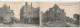 ZY 118-(80) GUERRE 1914/15 - ALBERT - CARTE DOUBLE - RUE DE BAPAUME , RUE DE BAPAUME APRES  BOMBARDEMENTS  - Albert