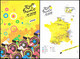 Lot 2 CP Tour De France 2022 Parcours Et Affiche - Cyclisme