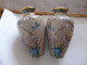 ORIENTAL CLOISONNE VASES WITH BIRDS & FLORA  - XXe Ciel.com