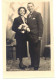 OCCITANIE CARTE TYPE PHOTO DENTELEE BROMURE COUPLE PORTRAIT MARIAGE ? PHOTO COSTESEQUE LEZIGNAN A IDENTIFIER LOCALISER - Personas Anónimos