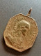 Pendentif Médaille Religieuse XVIIe Bronze "Jésus-Christ / Sainte Marie" - Religion & Esotérisme