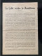 Tract Presse Clandestine Résistance Belge WWII WW2 'La Lutte Contre Le Banditisme' Printed On Both Sides - Dokumente