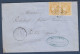 TB Paire Du 10c Bordeaux N° 43B Sur Lettre De Lannemezan - 1870 Bordeaux Printing