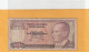 TURKIYE CUMHURIYET MERKEZ BANKASI . 100 LIRA . 14 OCAK 1970  . N°  B38 695325 .  2 SCANNES  .  BILLET USITE - Turkije