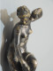 Delcampe - -BELLE STATUETTE BRONZE Argenté TOILETTE D'ATALANTE ? Jeune Femme Dénudée   E - Bronces