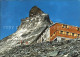 11896331 Zermatt VS Mit Matterhornhuette Berghotel Belvedere Und Matterhorn  - Autres & Non Classés