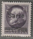 SARRE - N°28 * (1920) 2m Violet - Nuevos