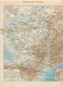 Carte Géographique1908France Voies Navigables (Batellerie) Briare Moret Castets Midouze Coutras Montignac Chemins De Fer - Autres & Non Classés
