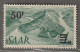 SARRE - N°228A * (1947) 50f Sur 1m Vert - Papier Jaunâtre - - Neufs