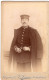 Photo CDV D'un Officier Allemand Posant Dans Un Studio Photo A Strasbourg - Krieg, Militär