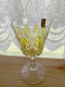 6 Verres à Vin Arlequin Reims France Années 50 - Glass & Crystal
