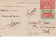 CARTE DE NOSSI BE OBLITERATION  REUNION A MARSEILLE 1933 DEUX SCANS - Lettres & Documents