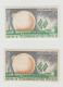 Variété 2 Timbres 1962 YT 1360 Centre De Télécommunications Fenêtre Beige - Unused Stamps