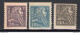 1921 SVEZIA, SVERIGE, SUEDE - N° 151-153 Liberazione Della Svezia - Effige Gust - Other & Unclassified