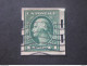 UNITED STATE EE.UU ÉTATS-UNIS US USA 1916 1 Cent Green Washington Issues With The Private Perforat Schermack - Usati