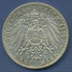 Baden 3 Mark 1912 G, Großherzog Friedrich II., J 39 Vz/vz+ (m6274) - 2, 3 & 5 Mark Silver