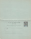 Guyane Colonies Francaise Entier Postes 10 C. Carte - Lettre Rèponse - Lettres & Documents