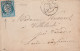 Lettre De Toulouse à Ville Bresle Prés Varades LSC - 1849-1876: Période Classique