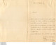 RARE 1845 ECRIT DE CHARLES RENE DE BOMBELLES 3èm MARI DE MARIE LOUISE D'AUTRICHE EX EPOUSE DE NAPOLEON 1er - Historical Documents