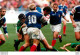 RUGBY FRANCE IRLANDE 03/1998  VICTOIRE 18/16 DE LA FRANCE PHOTO DE PRESSE AGENCE  ANGELI 27 X18cm Ref1 - Deportes