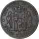 Espagne, Alfonso XII, 5 Centimos, 1877, Barcelona, Cuivre, TTB, KM:674 - First Minting