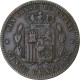 Espagne, Alfonso XII, 5 Centimos, 1877, Barcelona, Cuivre, TTB, KM:674 - Eerste Muntslagen