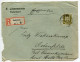 Germany 1925 Registered Cover & Mitteilung; Paderborn To Ostenfelde; 40pf. German Eagle - Covers & Documents