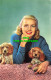 R574853 Woman And Puppies. 1941 10 - Monde