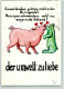 10637606 - Handgemalt Gummibaerchen Herzen Umwelt Sign EFZ - Schweine