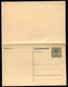 Postkarte Mit Antwort P252 Postfrisch Feinst 1922 Kat.22,00 € - Tarjetas
