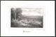 Lithographie Mariental, Kreuzigungsgruppe über Dem Ort, Lithographie Um 1835 Aus Saxonia, 28 X 19cm  - Litografia