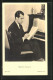 AK Schauspieler Ramon Novarro Am Klavier Sitzend  - Schauspieler