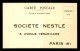 75 - PARIS 8EME - CARTE DE SERVICE - SOCIETE NESTLE, 6 AVENUE CESAR-CAIRE - Distrito: 08