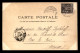 88 - CONTREXEVILLE - LA SOUVERAINE - CARTE PIONNIERE VOYAGE LE 15 JUILLET 1898 - Contrexeville