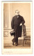 Photo L. Carlier, Mons, Rue De Nimy 26, Portrait De Korpulenter Herr Im Mantel Avec Zylinder  - Anonymous Persons