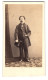 Photo Numa Fils, Paris, Rue Vivienne 49, Portrait De Junger Mann Im Anzug Avec Moustache Et Zylinder  - Anonymous Persons