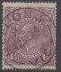 AUSTRALIA 1924 - 25 4.1/2d VIOLET  KGV STAMP PERF.14 1st WMK SG.81 VFU. - Usados