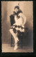 AK Frau Im Herzchen-Tanz-Kostüm Auf Einem Stuhl Sitzend  - Baile