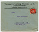 Germany 1925 Cover & Auction Forms; Leipzig - Tierhaarverwertung Mucrena A.-G.; 10pf. German Eagle - Covers & Documents