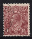 AUSTRALIA 1922  1.1/2d BRIGHT-RED-BROWN  KGV STAMP PERF.14 1st WMK SG.60 VFU. - Used Stamps