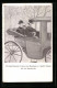 AK Kronprinzessin Luise Von Sachsen Und André Giron Auf Spazierfahrt In Einer Kutsche  - Koninklijke Families
